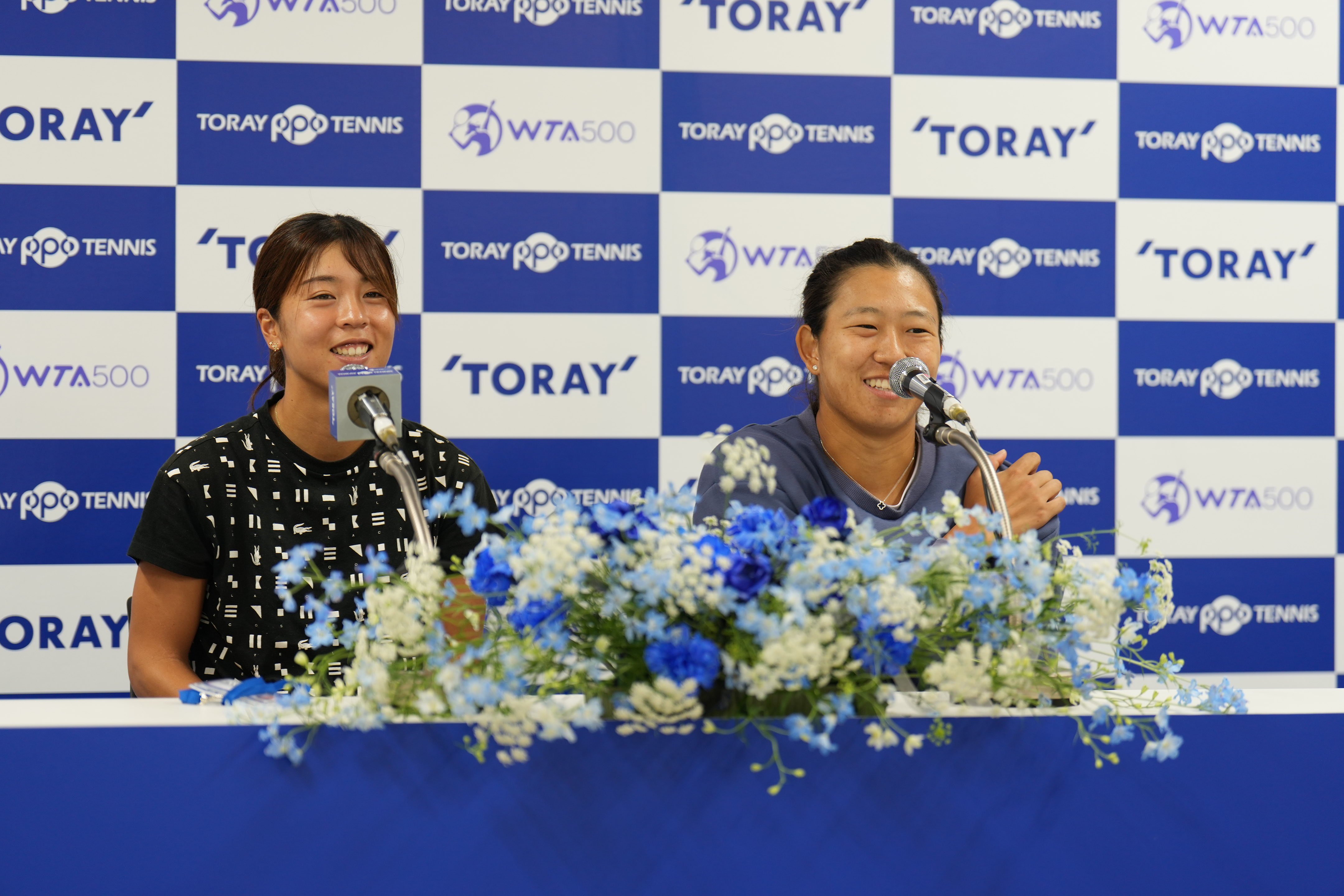 本玉真唯選手・内島萌夏選手